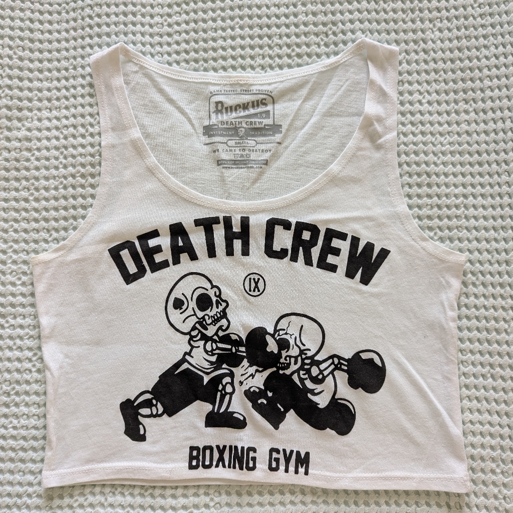 Ruckus Death Crew Boxing Gym Crop Top